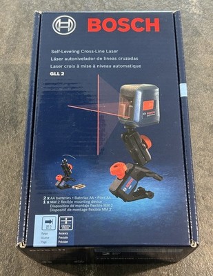 BOSCH GLL 2 Cross-Line Laser Level NEW Factory Sealed 0601063J15 1630K 30ft NIB