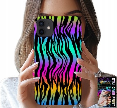 Hülle für iPhone 13 Mini - Abstrakte bunte Muster Hülle + Folie