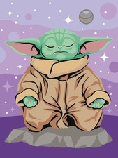 CreArt, Malen nach Zahlen Adults Trend - Star Wars Meditierender Grogu