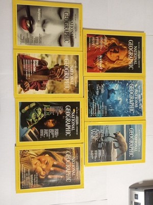 A Lot 7 Of National Geographic Society Books From 1987