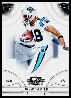 2008 Donruss Threads Drew Carter #113 Carolina Panthers