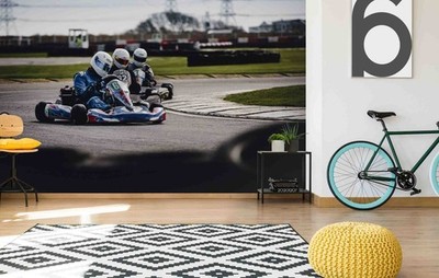 3D Racing Sports Wall Murals Wallpaper Murals Wall Sticker