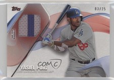 2017 Topps Major League Material Series 2 Red 3/25 Yasiel Puig #MLM-YP 3h1