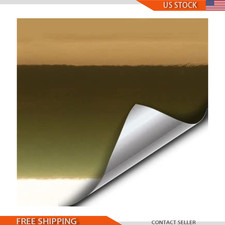 Supercast Gold Conform Chrome Metallic Finish Stretch Vinyl Wrap Film Roll 12 Supercast Gold Conform Chrome Metallic Finish Stretch Vinyl Wrap Film Roll 12