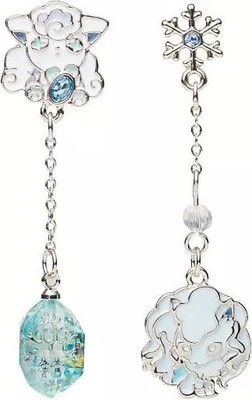 Pokemon Center Alolan Vulpix Ice Stone Evolution Earrings Limited Edition 2022