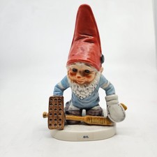 Goebel Gil Co-Boy Gnome Hockey Goalie Gnome Porcelain Figurine 6.5? W Germany
