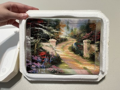 NIB COA Thomas Kinkade s Nature s Retreats 5th Issue -  Spring Gate  Plate 1999