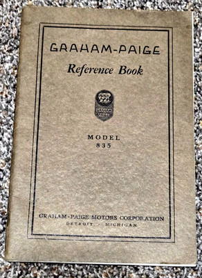 GRAM - PAGE AUTOMOBILE REFERECE BOOK FOR 1928 MODEL 835