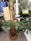 Venton amber swung bud vase