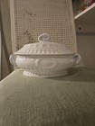 Antique White Ironstone Casserole Tureen Covered Dish c. 1860 Berlin English  — photo 7