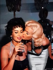 Jayne Mansfield and Sophia Loren at Romanoff's  11 x 14"  Photo Print