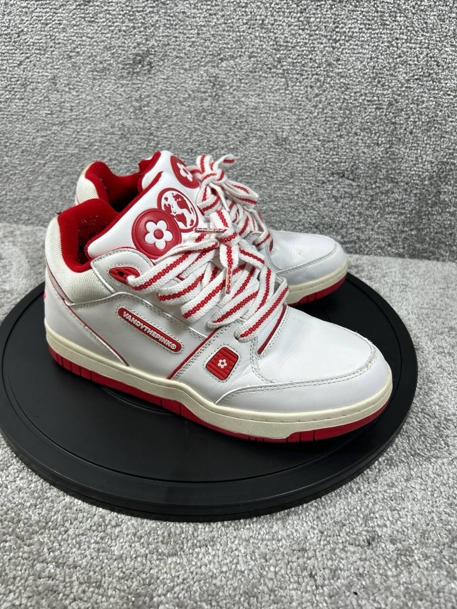 Vandy The Pink Shoes Mens Size 10 White Red VTP Just Trainer