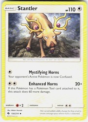 Stantler 156/214 Lost Thunder Uncommon Pokemon Card