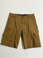 Dickies Cargo Shorts Relaxed Fit Utility Workwear Brown Size 34 Y2K