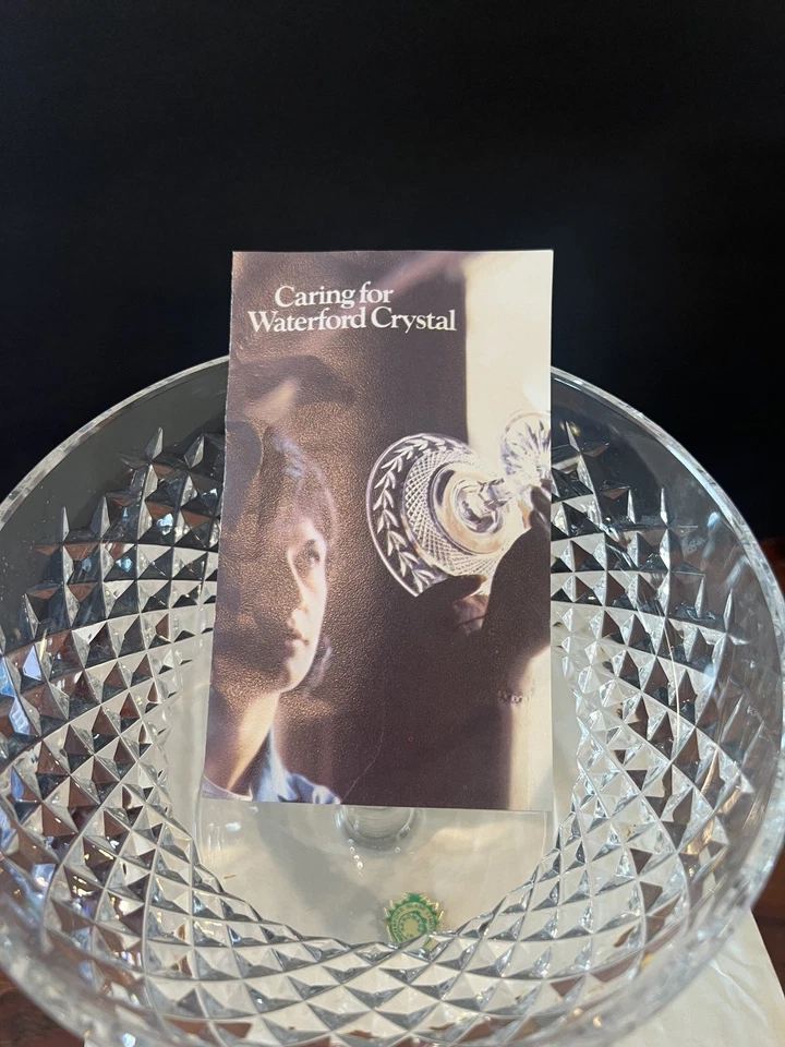 Compota de cristal Waterford, vintage, caja original, pegatina, + instrucciones de cuidado Foto 2 de 4