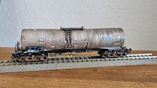 Märklin Kesselwagen H0 gealtert/patiniert, mit Decals aufgewertet (Märklin 4757)