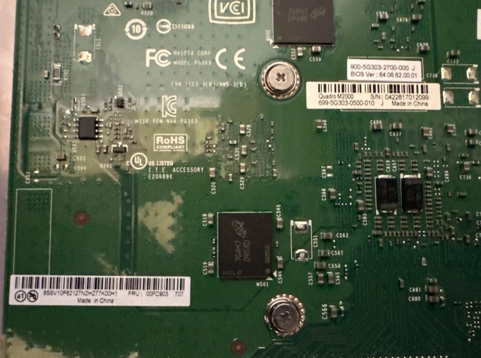 Lenovo Nvidia Quadro M2000 00FC903 DisplayPort 4GB GDDR5 Graphics/Video Card - Image 4 of 4