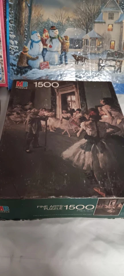 复古拼图 4 件装 20 世纪 90 年代圣诞节、艺术、自然 — 第 3/4 张图片