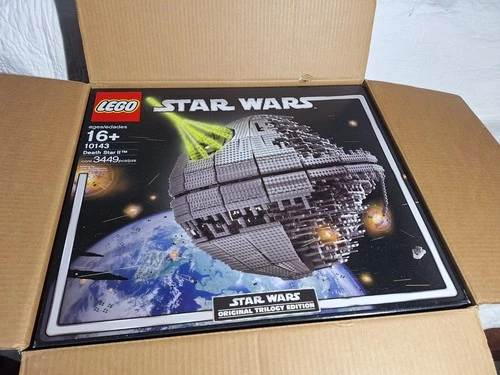 Lego Star Wars Set 10143 Death Star SEALED ORGINAL SHIPPING BOX PERFECT SHAPE