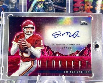 2024 Topps Joe Montana - Red COLOR MATCH Insert Auto /99 - San Francisco 49ers