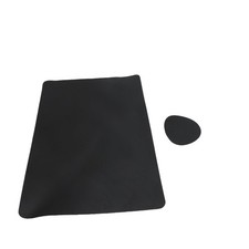Placemats Coasters Set Anti Scald Heat Insulating Cowhide Pattern Double Sided