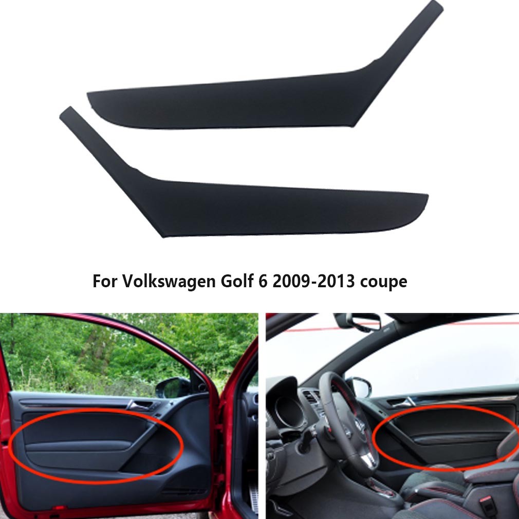 Interior Door Pull Handle Cover For VW Golf Mk6 09-13 2DR