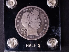1895-O  Barber Liberty Head Half Dollar 50 cent silver  Nice look   Better date