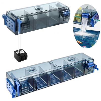 Multi-Layer Aquarium Filter Oxygenating Water Wheel for 10-30 Gallon Fish Tank