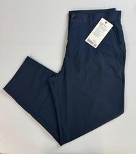 lululemon Relaxed-Tapered Smooth Twill Trouser 27" True Navy Size 34. LM5AN1S