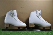 GAM skate size 8 womens figure ice skates w/Mark I blades VGC #212