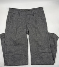 Guess Womens Stretch Dress Pants 27 Gray Textured Slim Straight Leg Office Wears