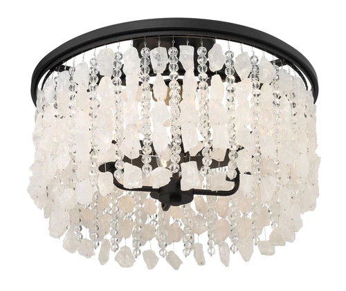 Minka Lavery Shimmering Elegance 4 Light Semi Flush, Sand Coal - Picture 4 of 5