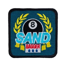 Sandbagger -Spoof Billiards Patch - 2.75" Embroidered Pool Patch