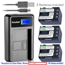 Kastar Battery LCD USB Charger for Canon NB-2L12 NB-2L Canon ZR800 ZR830 ZR850