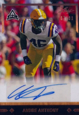 2021 Leaf Memories Andre Anthony #GLR-AA2
