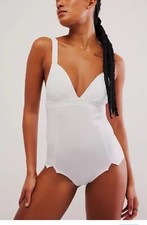 Free People / Intimately FP Wear It Out White Bodysuit Medium New