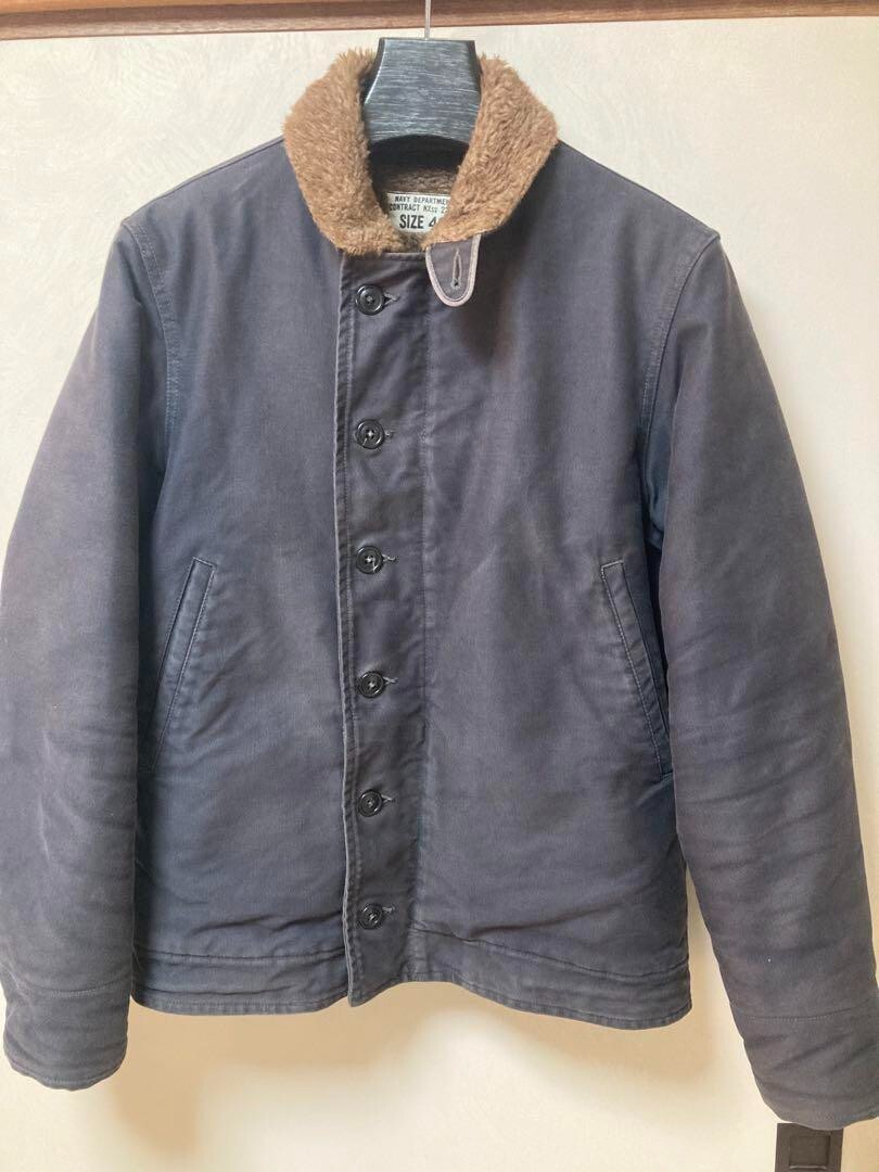 Used The Real McCoys N-1 Deck Jacket Outer Mens Size 40 Navy Used The Real McCoys N-1 Deck Jacket Outer Mens Size 40 Navy