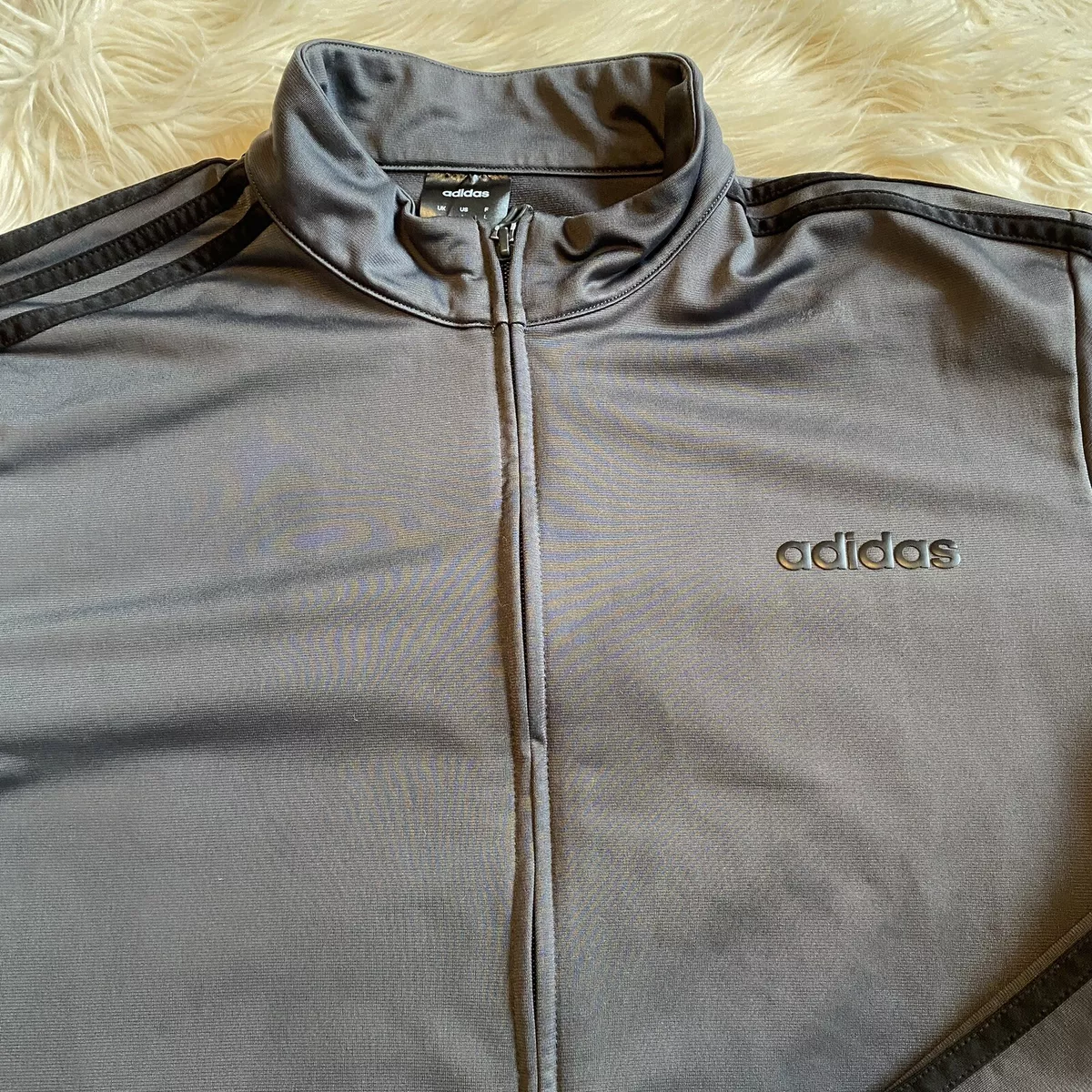 Grey adidas track jacket women's clearance
