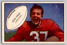 1953 Bowman Don Paul #90 - Chicago Cardinals