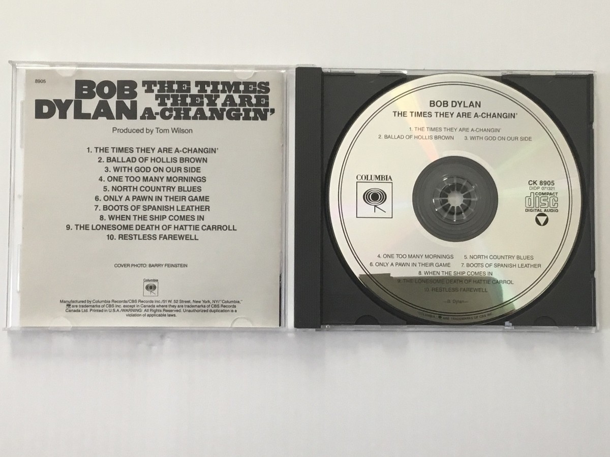 BOB DYLAN The Times They Are A-Changin' CD Classic 1964 MINT | eBay