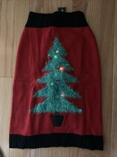 Lighted Christmas Dog Sweater Large NWT “Light Me Up”