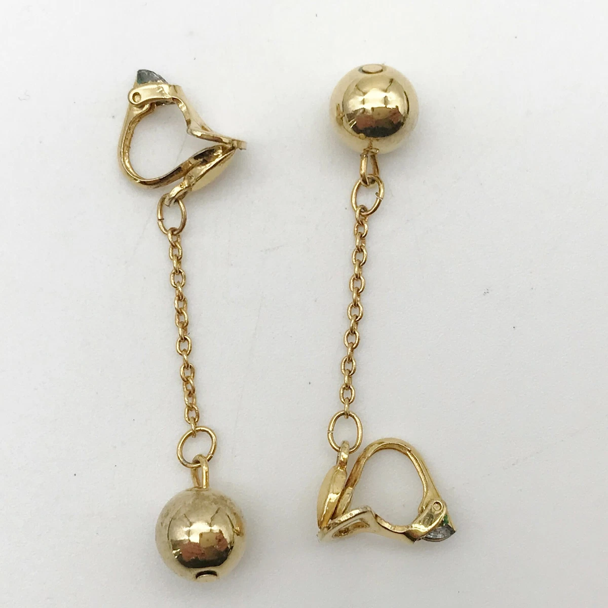 Ball and deals chain earrings