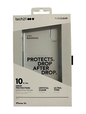 Tech21 Pure Clear Case Cover for Apple iPhone XR (6.1inch) Clear