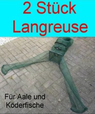 2x Köderfischreuse Fischreuse Reuse Fischernetz Stellnetz Aalreuse Senke Netz
