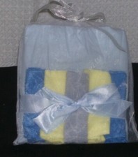 Baby Boy Gift Baby Shower Towel Set Baby Shower Blue Yellow Receiving Blanket