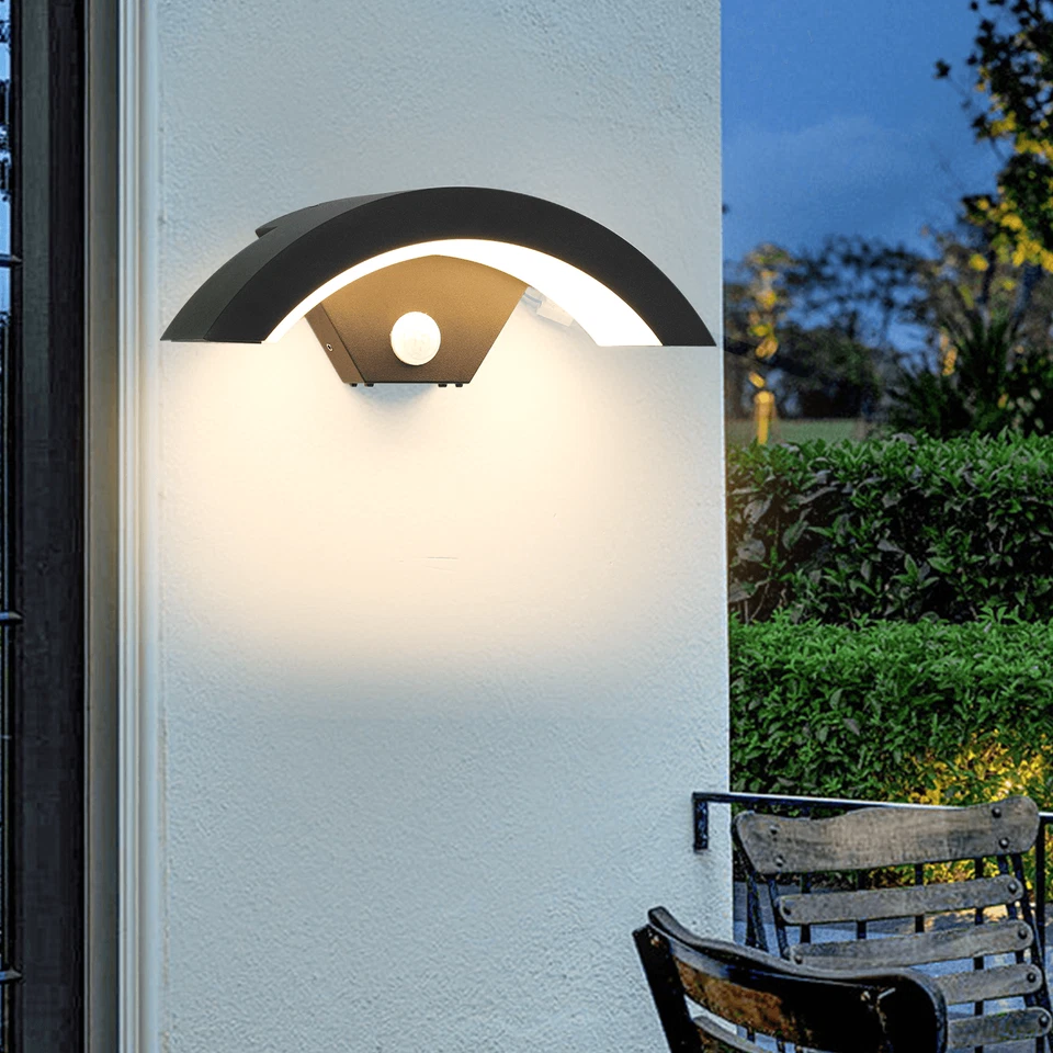 LED Außenleuchte mit Bewegungsmelder Wandleuchte Außenlampe Wandlampe Leuchte - Bild 4 von 4