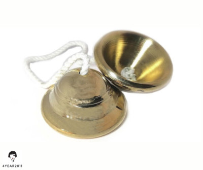 CHING Traditional Thai musical Instrument (hand cymbal) (Bronze, Metal, Stone)