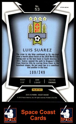 2015-16 Panini Select #53 Luis Suarez Camo Prizm #/249 | eBay