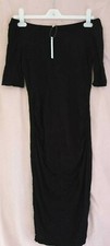 ASOS Maternity TALL Bardot Dress With Half Sleeve Black UK 8 LN004 CC 14