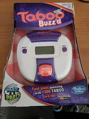 Hasbro Gaming Taboo Buzz'd Electronic Party Game Handheld A7287 for sale online 
